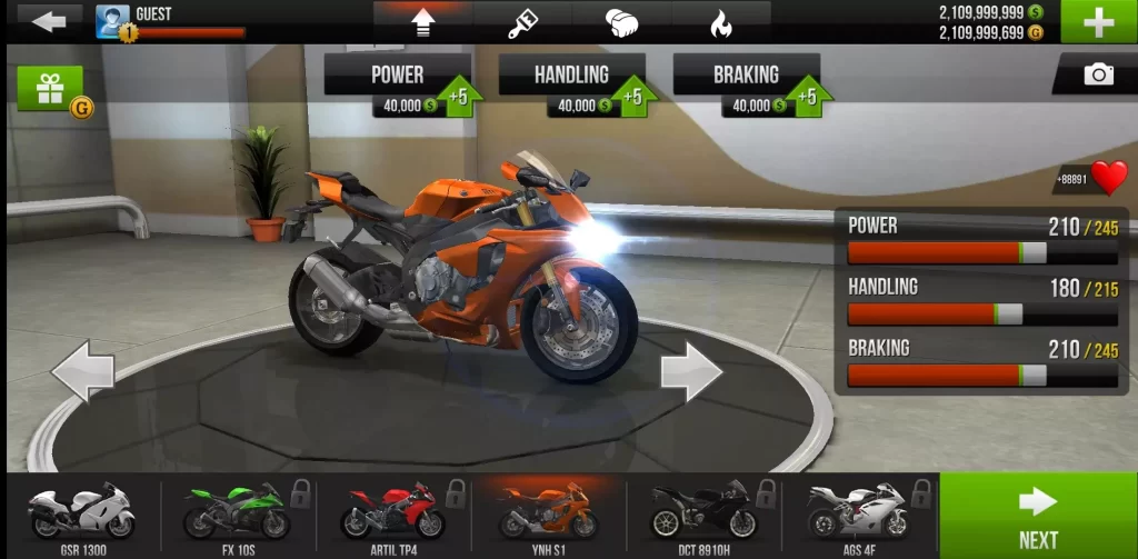 Gameplay of Traffic Rider Mod APK